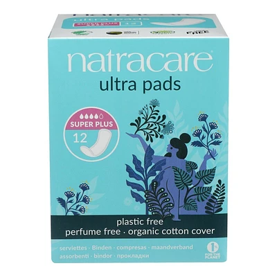 Natracare Ultra pads - Super Plus - 12's
