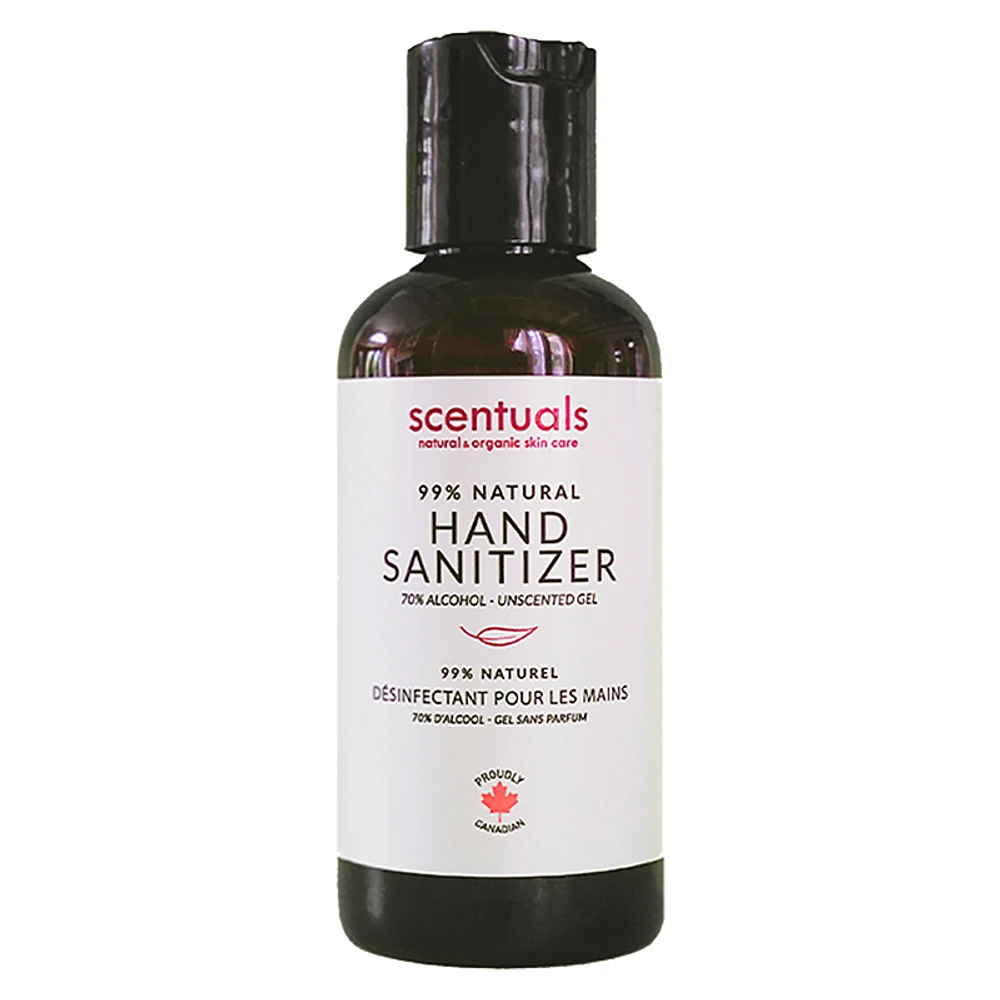 Scentuals 100% Natural Hand Sanitizer Gel - Unscented - 120ml