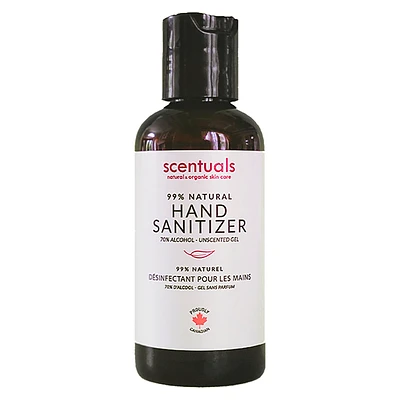 Scentuals 100% Natural Hand Sanitizer Gel - Unscented - 120ml