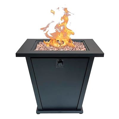 Olivera Gas Fire Pit - Black - 28in