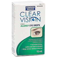 London Drugs Clear Vision Allergy Eyedrops - 15ml 