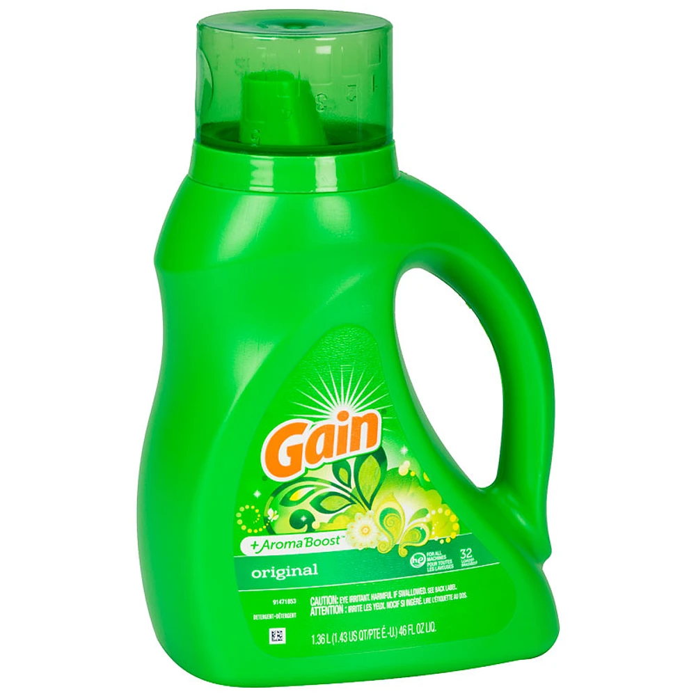 Gain Original Liquid Laundry Detergent - 1.36L