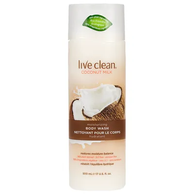 Live Clean Coconut Milk Moisturizing Body Wash - 500ml