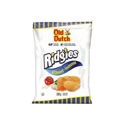 Old Dutch Ridgies Potato Chips - All Dressed - 200g