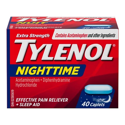 Tylenol* Extra Strength NightTime Caplets - 40's� �