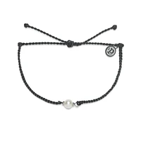 Pura Vida Simple Pearl Bead Bracelet - Black