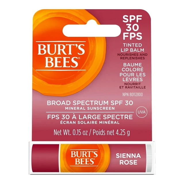 BURTS BEES Burt's Bees Tinted Lip Balm - SPF 30 - Sienna Rose