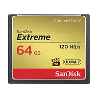 SanDisk Extreme 64GB CompactFlash Memory Card - SDCFXSB-064G-G46