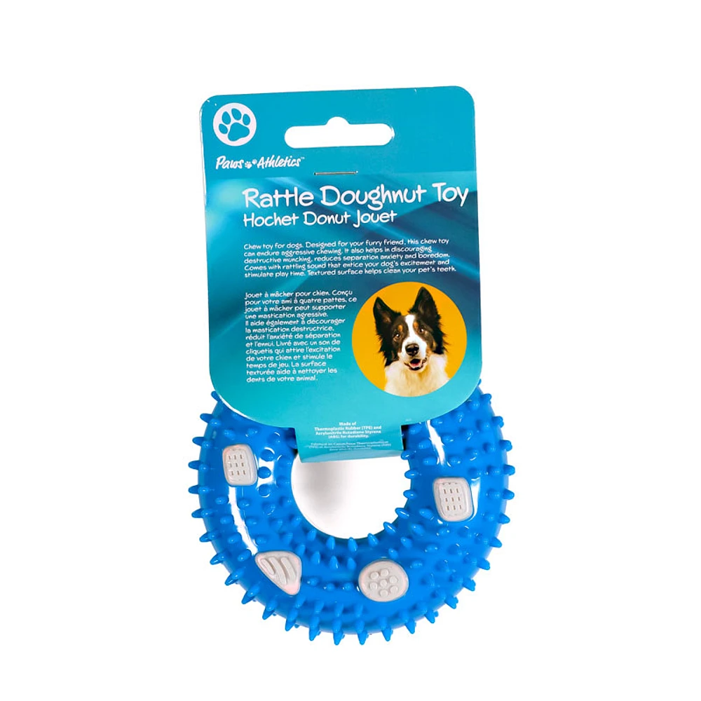 Paws Athletics Rattle Doughnut Toy