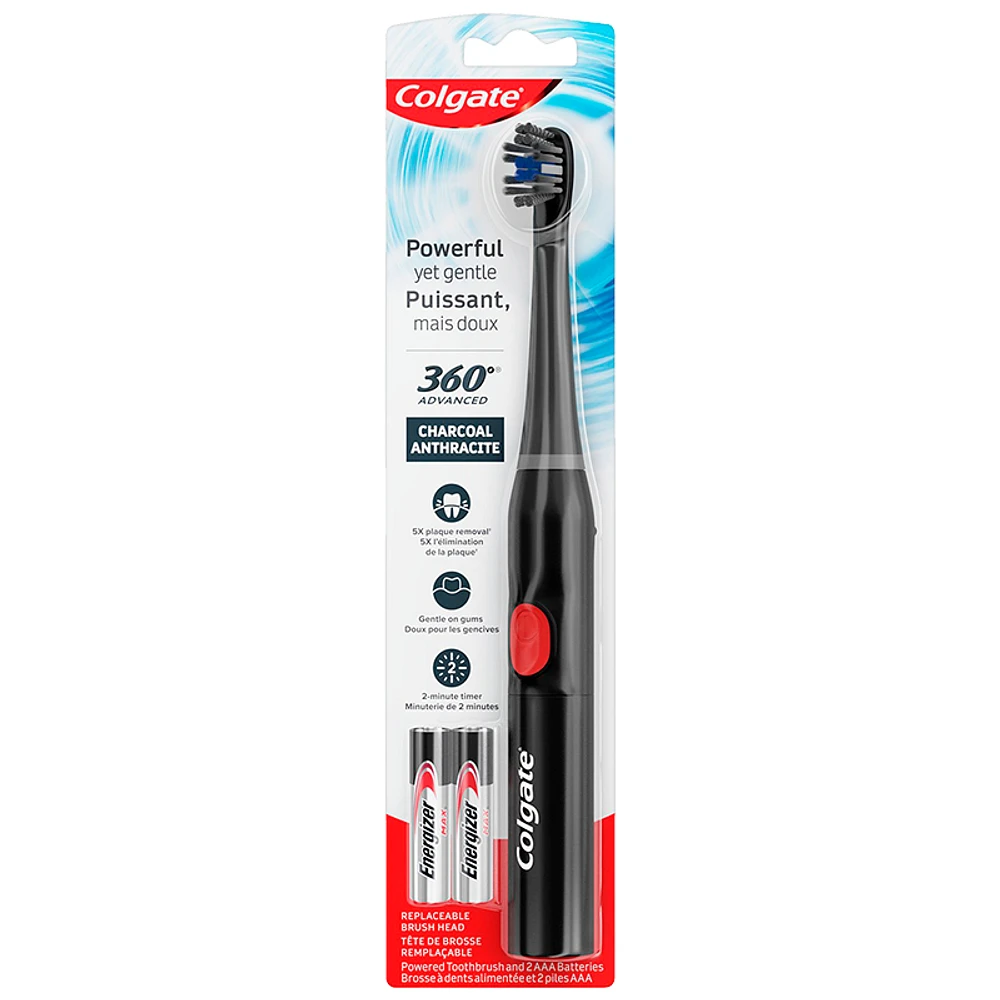 Colgate 360° Advanced Charcoal Battery Operated Toothbrush - 14313