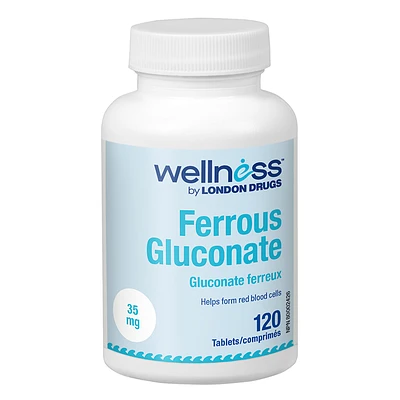Wellness by London Drugs Ferrous Gluconate - 35mg - 120s