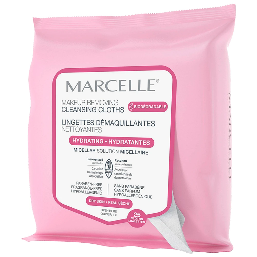 Marcelle Hydrating Make-up Removing Wipes - 25s