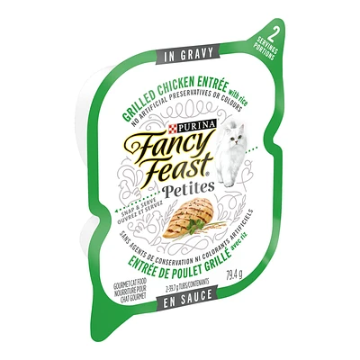 Fancy Feast Petites Wet Cat Food - Grilled Chicken Entree with Rice - 79.4g