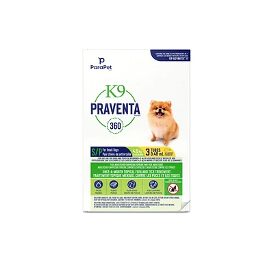 Parapet K9 Praventa 360 for Small Dogs - 3 pack