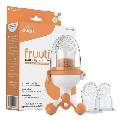 Quark Fruuti Baby Fruit Feeder - Orange