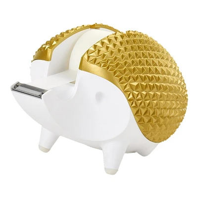 Scotch Designer Hedgehog Desktop Tape Dispenser - 19mm - Gold/White - C47-HEDGEHOG-G