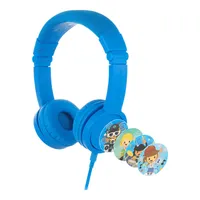 Onanoff BuddyPhones Explore+ On-Ear Kids Headphones with Mic - Cool Blue - ONOBPEXPLOREPBlUE