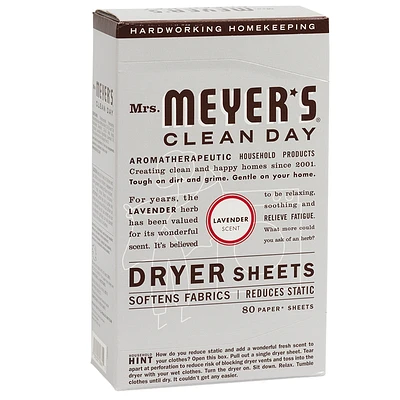 Mrs. Meyer's Dryer Sheets - Lavender - 80s