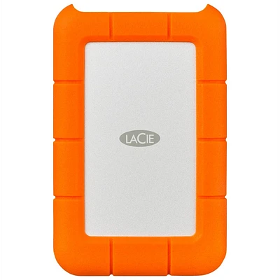 LaCie Rugged Mini 2TB USB3.0 External Hard Drive Portable - Orange