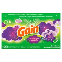 Gain Dryer Sheets - Moonlight Breeze - 120s