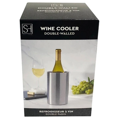 Wine Bottle Cooler - Silver