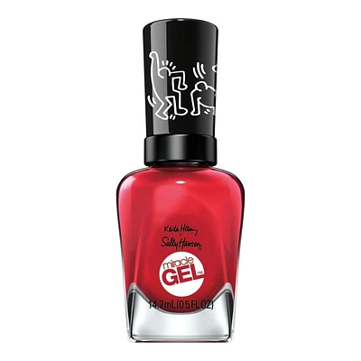 Sally Hansen Miracle Gel Keith Haring Nail Polish - Red-iant Baby (917)