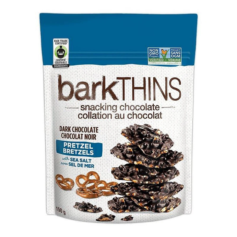 Bark Thins Dark Chocolate - Pretzel with Sea Salt - 150g