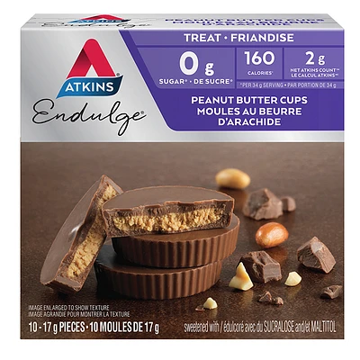 Atkins Endulge Treat - Peanut Butter Cups - 10 x 17g