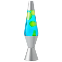 Lava Lamp - 14.5in - Yellow/Blue/Silver