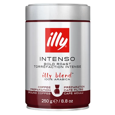 Illy Intenso Bold Roast - Ground Coffee - 250g