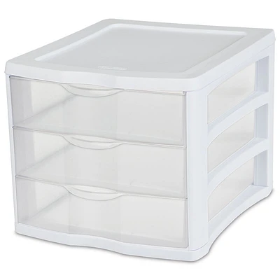 Sterilite ClearView Small 3 Drawer Unit