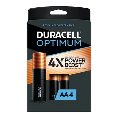Duracell Optimum AA Batteries - 4 pack