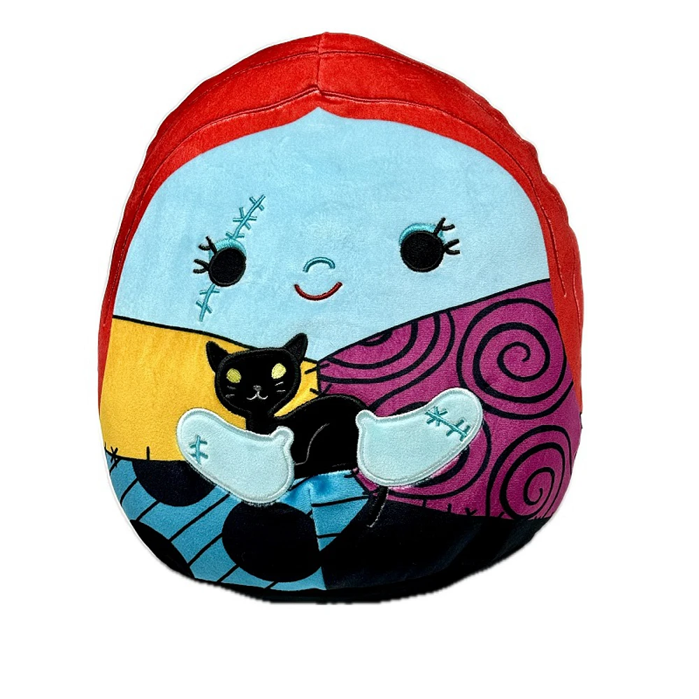 Squishmallows Nightmare Before Christmas Plush Toy - Sally Black Cat - 10 Inch - 10 x 9.3 x 7 Inches