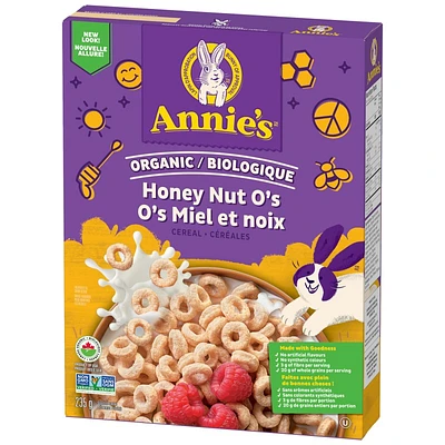 Annie's Organic Cereal - Honey Nut O's - 235g
