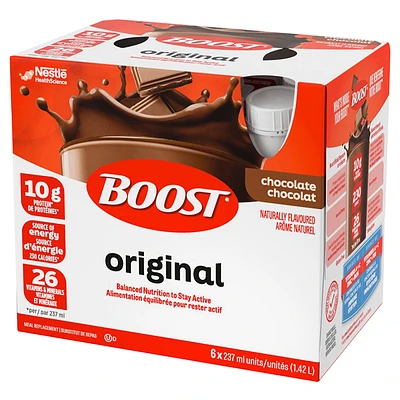 BOOST Original Protein Drink - Chocolate - 6 x 237ml