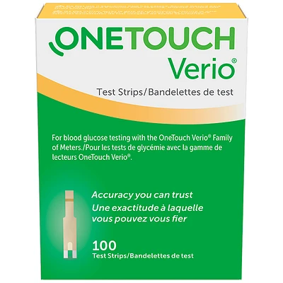 Lifescan Verio Glucose Test Strips - 100's