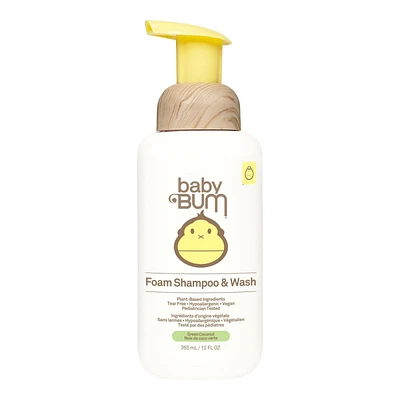 Baby Bum Foam Shampoo and Wash - Green Coconut - 355ml