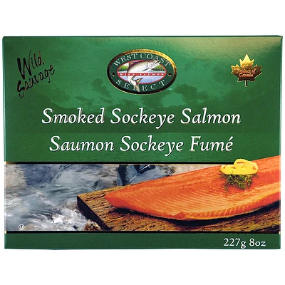 West Coast Select Smoked Sockeye Salmon - 227g