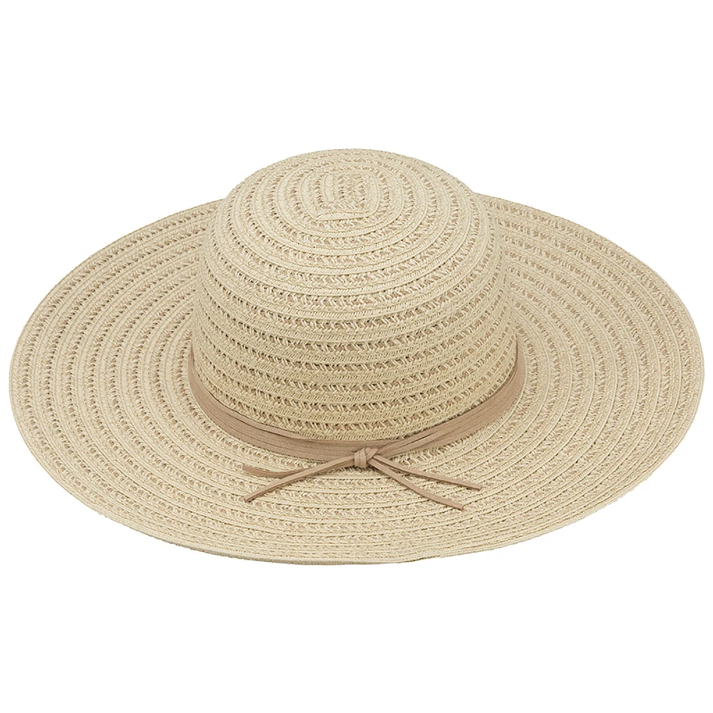 Bellezza Wide Brim Straw Hat - Natural - Assorted