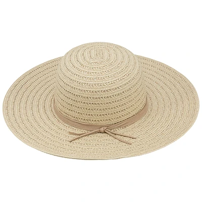 Bellezza Wide Brim Straw Hat - Natural - Assorted
