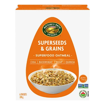 Nature Path Qi'a Gluten Free Oatmeal - Superseed & Grain - 6 Packets