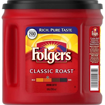 Folgers Classic Roast Ground Coffee - 816g