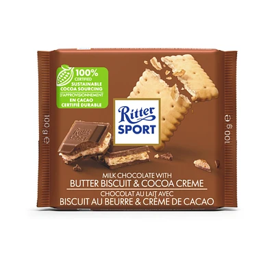 Ritter Sport - Milk Chocolate with Butter Biscuit - 100g