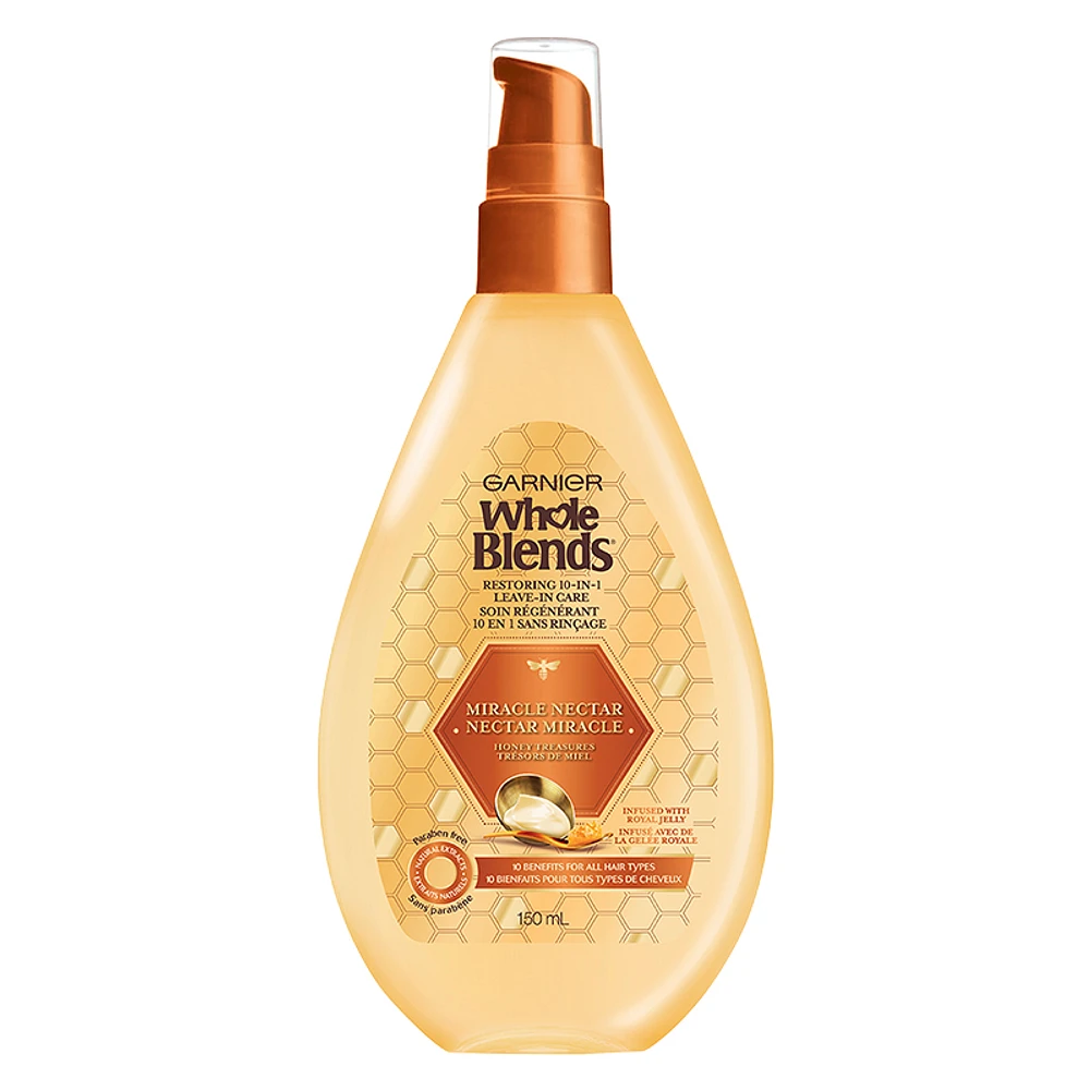 Garnier Whole Blends Restoring 10-in-1 Leave In Care - Miracle Nectar - 150ml