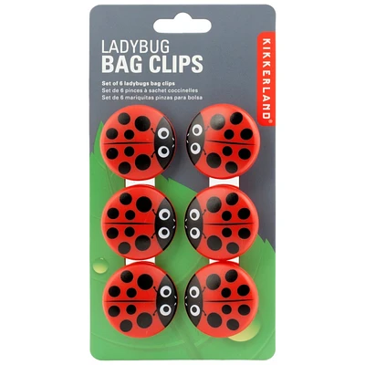 Kikkerland Ladybug Bag Clips - 75276