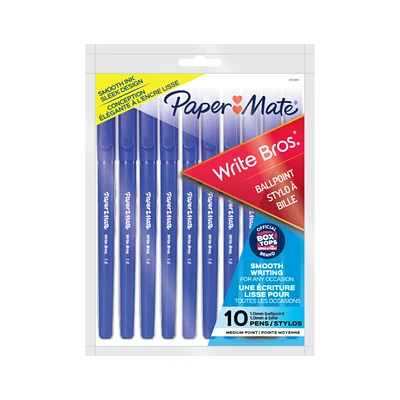 Papermate Ballpoint Pens - Blue - 10 pack