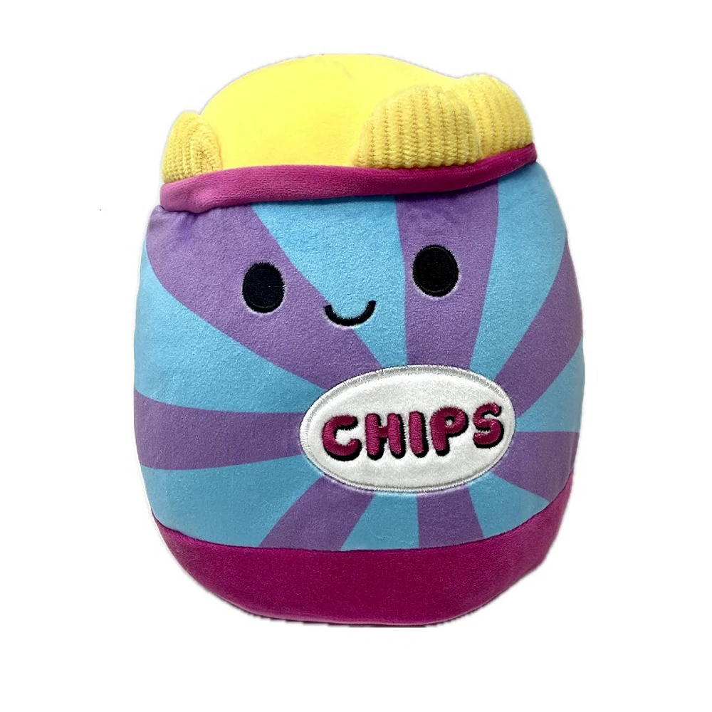 Squishmallows Stuffed Neon Junk Food Plush Toy - Bag of Chips - 8 Inch