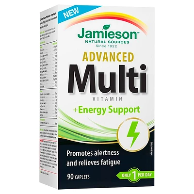 Jamieson Advanced Multivitamin + Energy Support - 90 Caplets