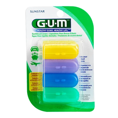 G.U.M Toothbrush Covers - 4 pack