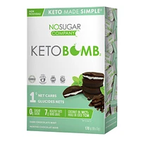 No Sugar Company Keto Bomb - Dark Chocolate Mint - 10 x 17g